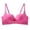 B-Hot Pink, variant on PLHWHYQ Solid Color Seamless Racerback Bra with Front Closure & Adjustable Straps, Comfort Lightweight Support Everyday Push-Up Bra for Women C-Pink S