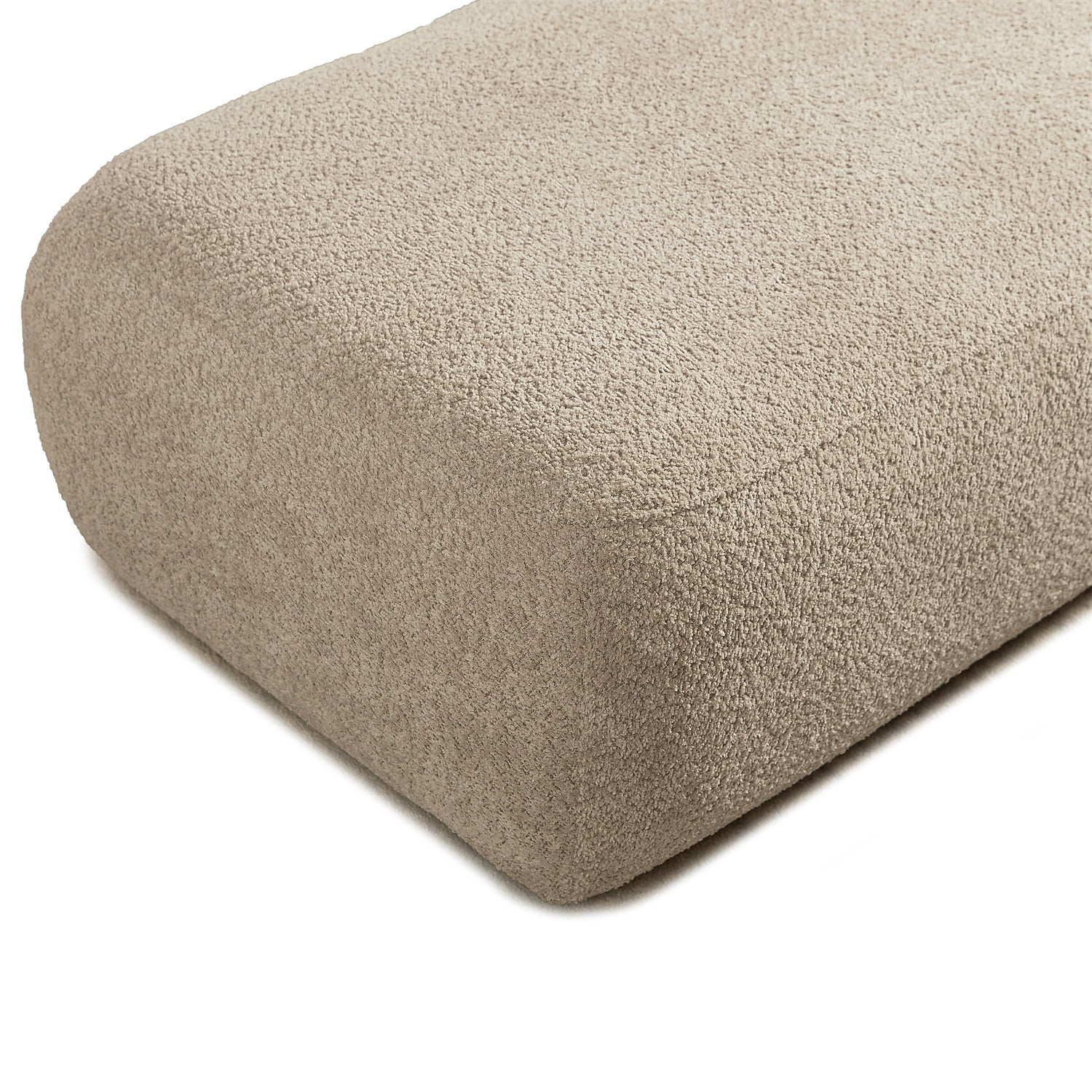 Hommoo 64" Boucle Upholstered Chaise Lounge Chair, Modern Tufted Leisure Sofa Chaise Sofa for Living Room, with Right Arm, Camel