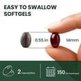 thumbnail image 6 of BFQN Astaxanthin 24mg Softgels, 150 Softgels, 5-Month Supply | Premium Antioxidant Supplement from Microalgae | Triple Strength, Non-GMO, Gluten Free, 6 of 9