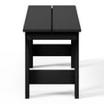 thumbnail image 3 of WestinTrends Ashore Outdoor HDPE 48" Modern Backless Patio Bench, Black, 3 of 16