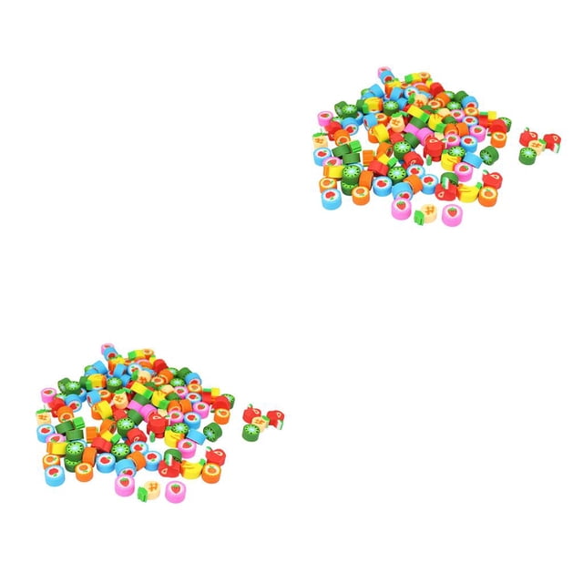 Sidaley Small Erasers Fruit Shaped Funny Stationery Clean Tool Writing School Supplies for Classroom Homework Rewards Color aleatorio 2piezas