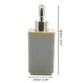 thumbnail image 4 of Unique Bargains 1 Set  Square Soap Pump Dispenser Set for Bathroom for Laundry Rooms Gray, 4 of 6