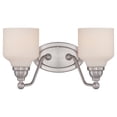 thumbnail image 2 of Nuvo Lighting 62/387 Kirk 2 Light 15" Wide Led Bathroom Vanity Light - Nickel, 2 of 2
