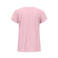 thumbnail image 4 of TAGOLD Womens Summer Plus Size Tops,Tops for Womens,Fashion Womens Casual Solid Color V Neck Short Sleeve Tops Loose Blouses, 4 of 5
