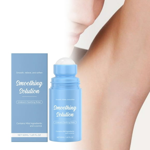 Underarm After Shave Soothing Roll-On Serum 50ml with Aloe & Chamomile - Moisturizing, Odor Control, Sensitive Skin Safe, Long-Lasting Freshness