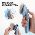 thumbnail image 2 of Cat And Dog One-click Hair Removal Brush, Pet Hair Removal Waterproof Grooming Brush, Comb For Long And Short Hair Pets, Cat And Dog Massage Dog Hair Removal Comb, Pet Comb, 2 of 5