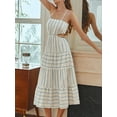 thumbnail image 3 of Baby Sweetie Women's Spaghetti Strap Long Dress Summer Sleeveless Cut Out Dress Tie-up Back Flowy Dresses, 3 of 7