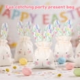 thumbnail image 3 of Ikoopy 10Pcs Easter Fabric Drawstring Bag Reusable Bunny Style Linen Goodie Bag Cute Rabbit Candy Pouch for Snack Candy Party Favor (Green), 3 of 10