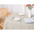 thumbnail image 5 of REGALWOVEN Square Tablecloth with Fringe for Indoor and Outdoor, Khaki 47' x 47', 5 of 5