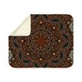 thumbnail image 4 of CafePress - Tooled Leather Western - Sherpa Fleece Throw Blanket 60" x 50", 4 of 5