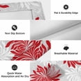 thumbnail image 6 of Red Grey Flowers Outdoor Rug for Patio/Deck/Porch, Non-Slip Large Area Rug 5 x 7 Ft, Modern Abstract Blooms Floral Indoor Outdoor Rugs Washable Area Rugs, Reversible Camping Rug Carpet Runner, 6 of 8