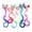 Cute, variant on 6 Pcs Hair Bows Hair Clips For Girls Rainbow Hair Extensions For Kids Toddler Kids Ponytails Hand-made Cute Glitter Hair Accessories