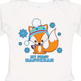 thumbnail image 4 of Inktastic My First Hanukkah with Fox and Snowflakes Boys or Girls Long Sleeve Baby Bodysuit, 4 of 5