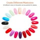 thumbnail image 2 of 10 ruedas de práctica de uñas acrílicas con tabla de colores de esmalte (transparentes), 2 of 7