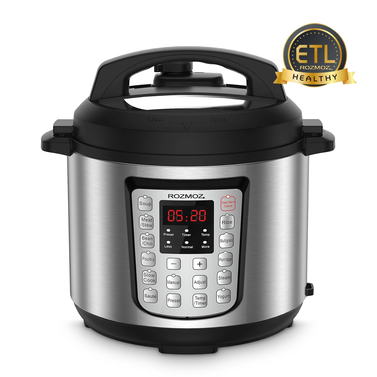 6 Qt 12-In-1 Muti-Use Electric Pressure Cooker Programmable Instapot Instant Pot 
