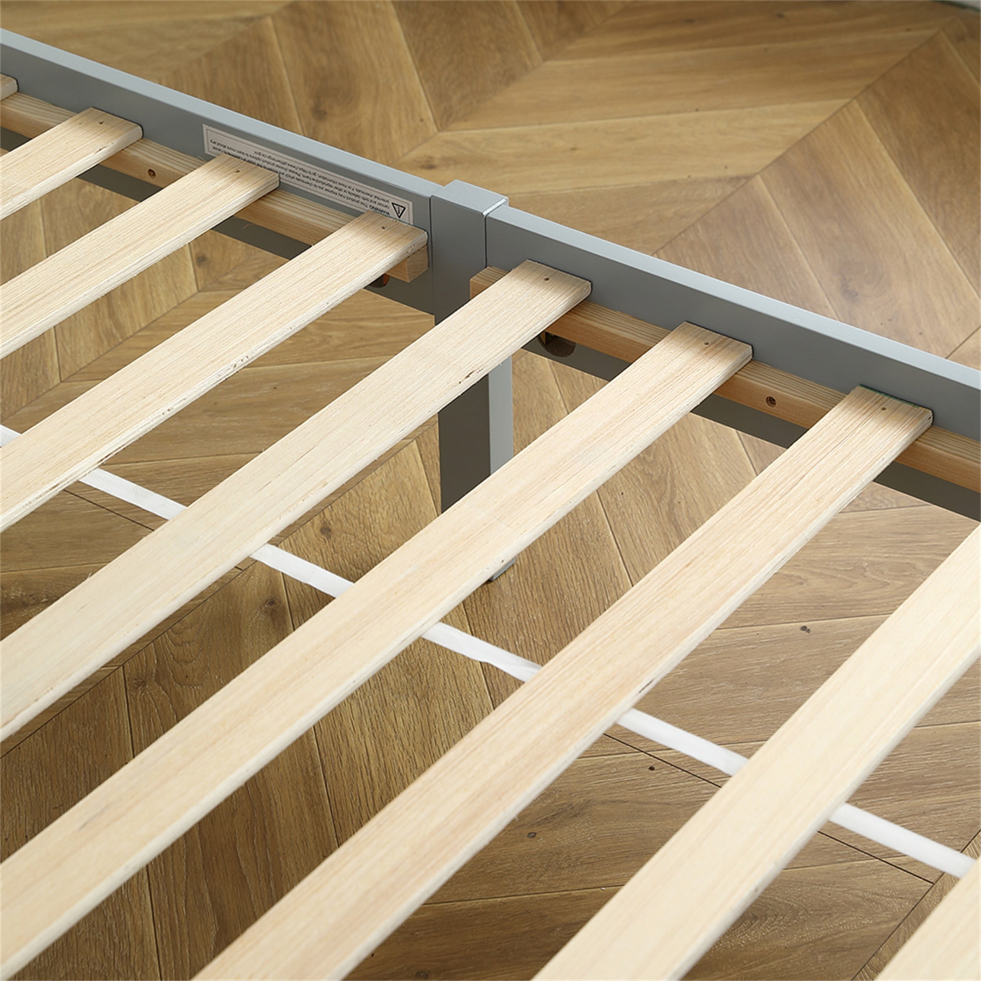 Kadyn Full Size Solid Wood Platform Bed Frame with Vertical Stripes Curved Headboard with Slat Supportwood Bed Frame Gray Solid Wood Bed Kadyn Full Size Solid Wood Platform Bed Frame with Vertical Stripes Curved Headboard with Slat Supportwood Bed Frame Gray Solid Wood Bed