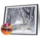 thumbnail image 1 of Bricolaje diamante blanco tigre pintura cruz puntada costura manualidades decoración Hugtrwg Para estrenar, 1 of 9