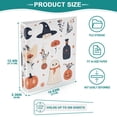 thumbnail image 3 of FORMRS 3 Ring Binder 1.5 inch with Pockets Set of 2 Clip Board 200 Sheets Capacity, White Cartoon Halloween Ghosts, 3 of 8