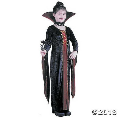 FunWorld Victorian Vamp Velvet Costume - Child Costume - Large (12-14)