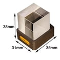 thumbnail image 2 of 2X Crystal Cube Pantalla de Fotos Estación Meteorológica Inteligente de Escritorio Holográfica Reloj Digital con Álbum de Animaciones GIF, 2 of 5