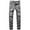 Gray, variant on Xzbqbs Mens Jeans Regular Fit Hip Hop Distressed Denim Pants Straight Leg Sweatpants Streetwear Jeans Classic Denim Jeans for Men