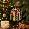 thumbnail image 6 of Christmas Diamond Ornaments, Diamond Art Kits for Adults, Pearl Wooden Hanging Pendant DIY Craft Kit, Xmas Tree Decoration Home Party Gift for Adults, 6 of 7