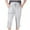 Gray, variant on XFLWAM Women Casual Capri Pants Summer Lightweight Elastic Waist Wide Leg Loose Yoga Cropped Pants with Pockets Black L