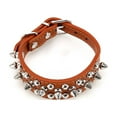 thumbnail image 2 of Collier de Chat de Chiens de Style Punk, Cuir PU Réglable PU Punk Ronde Pointes Pointes Chien Chien Collier pour Animaux de Compagnie avec Rivet Technologie Avancée, 2 of 3