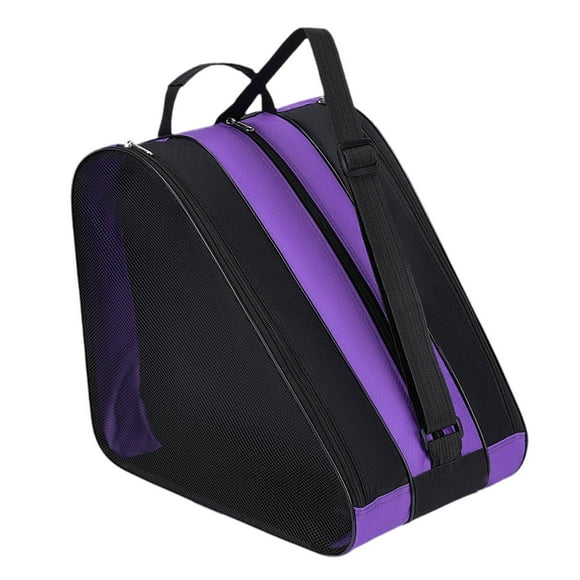 Lipstore Roller Skates Bag Skating Shoes Bag Large Capacity Adjustable Portable Ice Skate