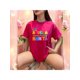thumbnail image 2 of Letras Playera Blusa Con Estampado De La Abuela Mas Bonita Ropa Para Mujer Color Fucsia Talla Chica Marca Emil SaEs, 2 of 4