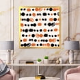 thumbnail image 3 of Designart 'Orange and Black Polka Dots' Modern Framed Art Print, 3 of 4