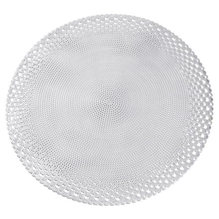 

VEAREAR Place Mat Elastic Heat Insulation PVC Round Shape Easy to Clean Table Mat for Home