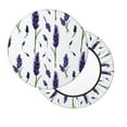 thumbnail image 2 of Bingfone Lavender Flowers Padded Round Bar Stool Cover Cushion with Elastic Fabric Round Chair Seat - Lavender Flowers, 2 of 7