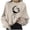 Z&Beige227, variant on Puliio Women's Crew Neck Sweatshirt Boho Moon Butterfly Graphic Print Loose Buttery Soft Long Sleeve Afternoon Tea Date Pullover Tops