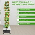 thumbnail image 4 of 70-Slot Indoor Hydroponic Tower Garden Kit - 14 Layer Vertical Farming System for Homegrown Vegetables & Herbs (Soil-less Design), 4 of 9