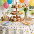 thumbnail image 5 of Easter Tablecloth 108x54 Inch - Disposable Party Table Cover, Large Bunny Egg Design Paper Tablecloth for Holiday, 5 of 6