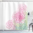 thumbnail image 1 of Ambesonne Hydrangea Shower Curtain, Grunge Paint Art Flowers, 69"Wx84"L, Pale Green Rose, 1 of 2