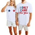 thumbnail image 3 of Casual Printed Short Sleeve Crew Neck Loose Fit Tee For And, 3 of 4