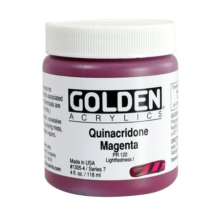 UPC: 0738797130548 | Golden� Heavy Body Acrylic  4 oz.  Quinacridone Magenta