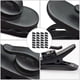 thumbnail image 2 of 100 pinzas giratorias portátiles para auriculares, de plástico, color negro, 2 of 7