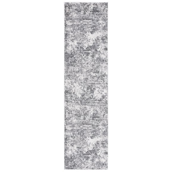 SAFAVIEH Lagoon Ainsley Abstract Runner Rug, Ivory/Grey, 2'2" x 8'