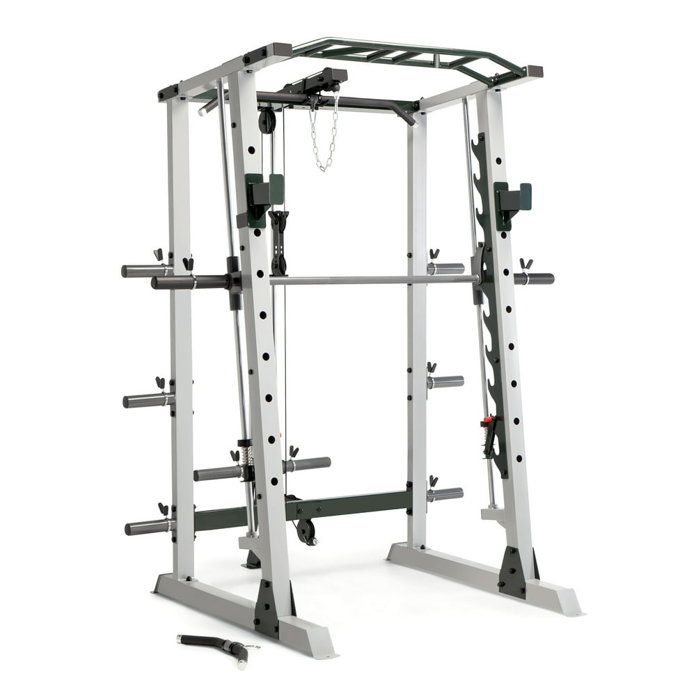 Marcy Deluxe Cage with Smith Machine, Olympic Rack, and Cable Pulley