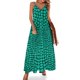 thumbnail image 1 of Vestido de piel de serpiente azul con estampado animal, elegante vestido largo con escote en V, estilo bohemio para playa, vestidos largos con tirantes, estilo urbano, vestido oversize, 1 of 7