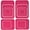 Hot Pink and Orange, variant on Funky R/Squares Wall Sticker Vinyl Decal, Hot Pink/Orange, 40-Piece