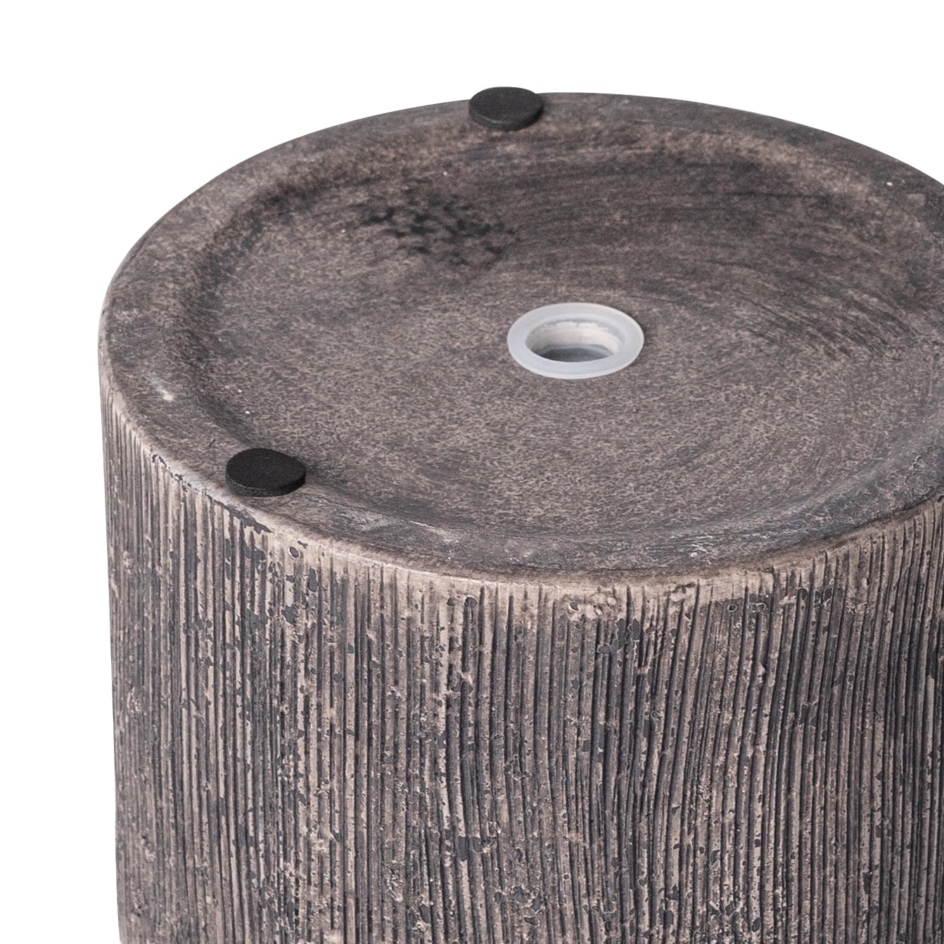 Better Homes & Gardens 6" x 6" x 5.4" Round Black Ceramic Alexander Plant Planter