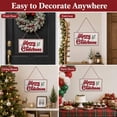 thumbnail image 5 of Christmas Door Hanging Sign, Merry Christmas Sign, Vintage Style, Embossed Text Design, Lightweight and Stable Structure, Easy to Use for Christmas Indoor Outdoor Decoration, 5 of 9