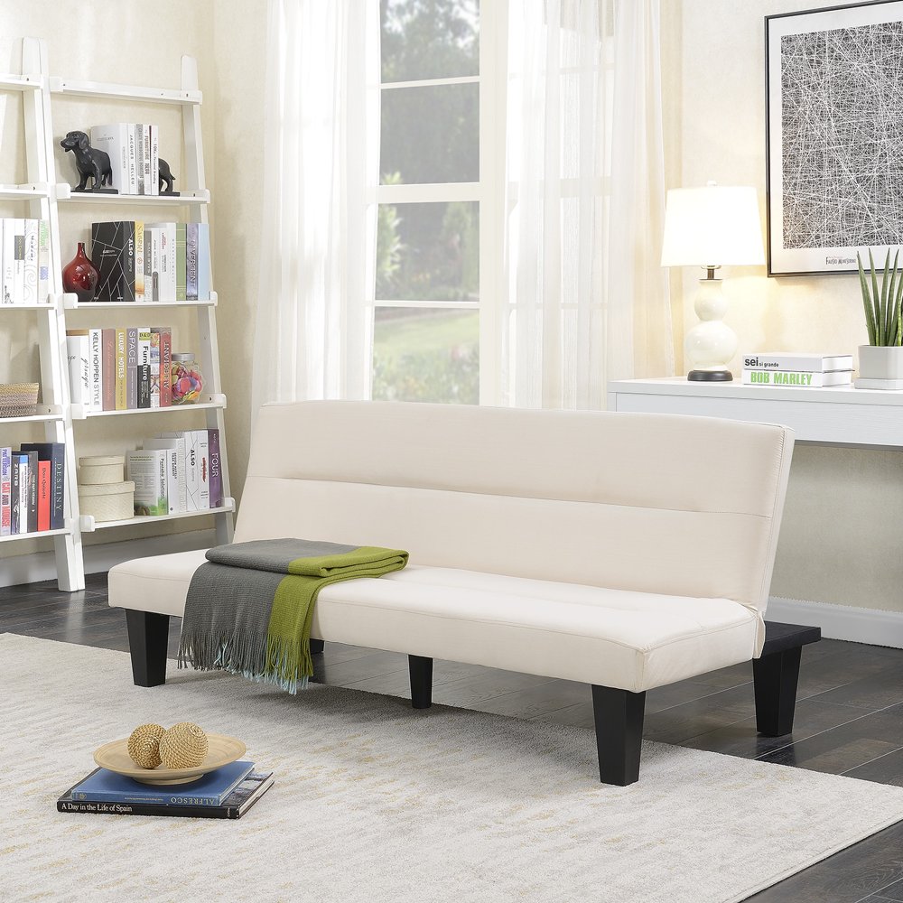 Belleze Modern Futon Bed Sofa Sleeper Folding Adjustable Low Cushion