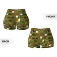 thumbnail image 5 of Picia Gnomes Playing in the Garden Printed Workout Shorts for Women Seamless Scrunch Butt Lifting High Waisted Yoga Gym Booty Running Moisture-wicking Short Pants-Medium, 5 of 9