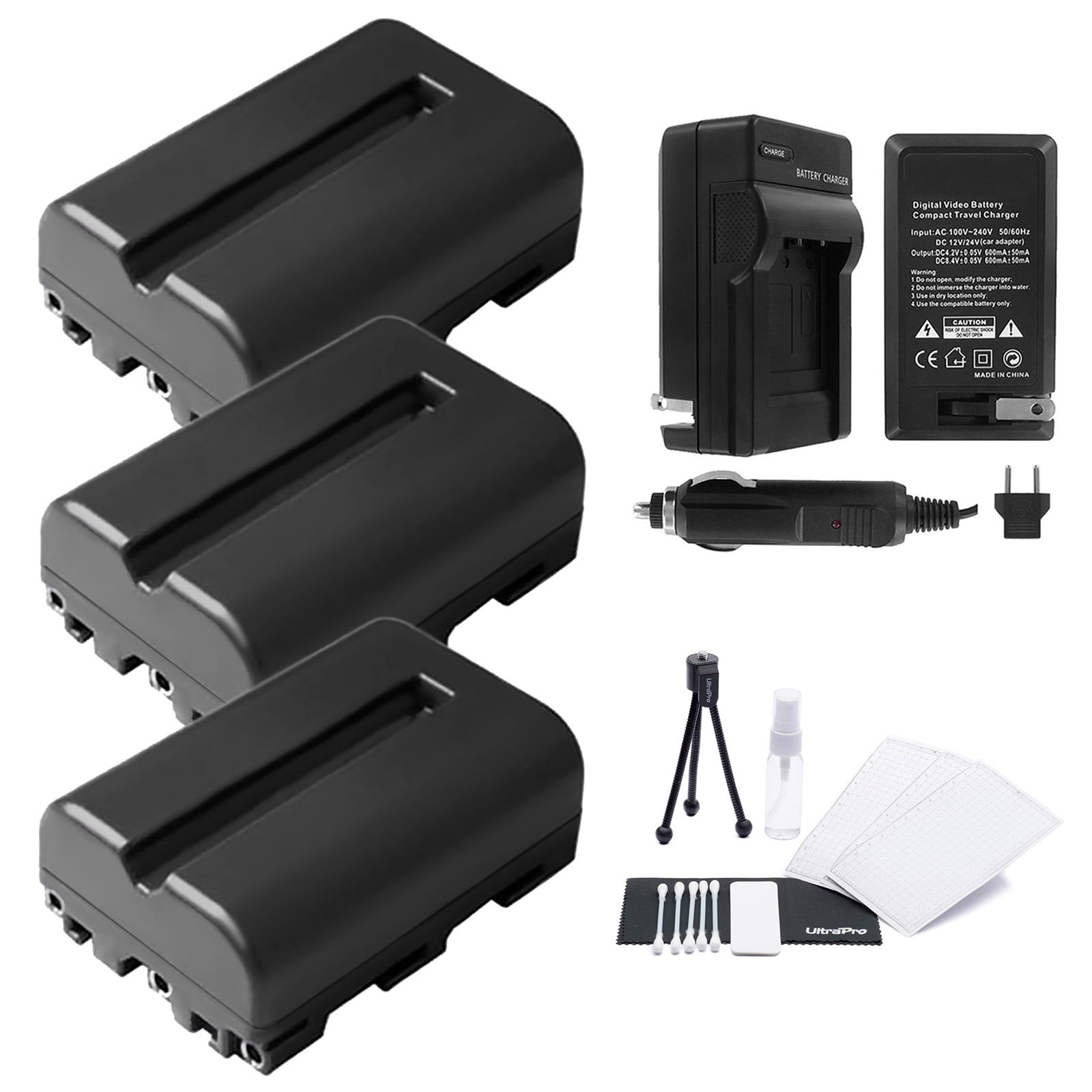 3Pack NPFM500H HighCapacity Replacement Batteries with Rapid Travel