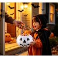 thumbnail image 2 of Jack O Lantern Plastic Pumpkin Bucket, Halloween Pumpkin Candy Pail, Trick or Treat Container for Candy Collection & Holiday Decor, 2 of 9